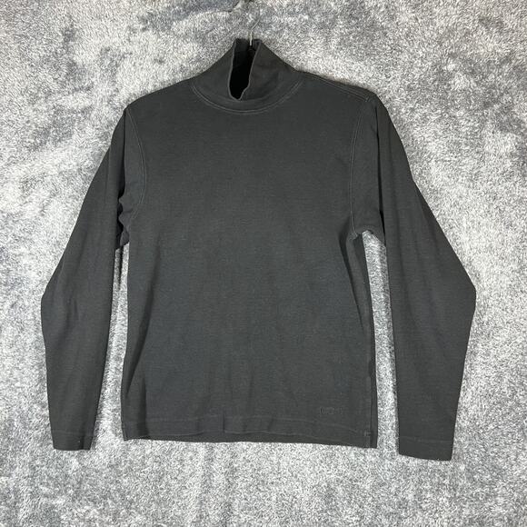 Vintage Patagonia Sweater Womens Small Black Turtleneck Pullover 90s Preppy - Picture 1 of 8